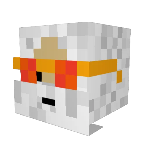 IveryOne Minecraft avatar head, 3D render
