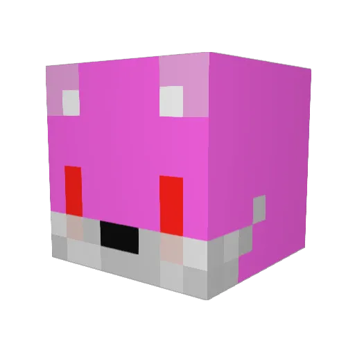 Iveryn Minecraft avatar head, 3D render