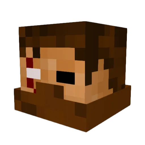 Ivetta965 Minecraft avatar head, 3D render