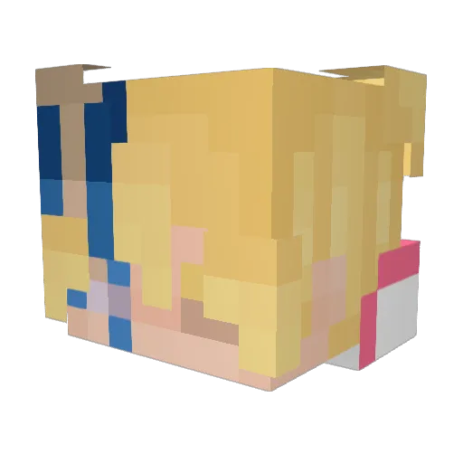 Ivhod Minecraft avatar head, 3D render