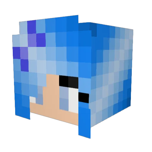 Ivirimi Minecraft avatar head, 3D render