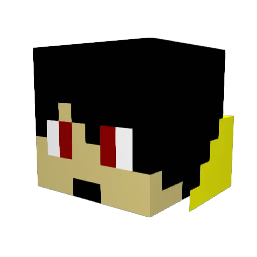 Ivis123 Minecraft avatar head, 3D render