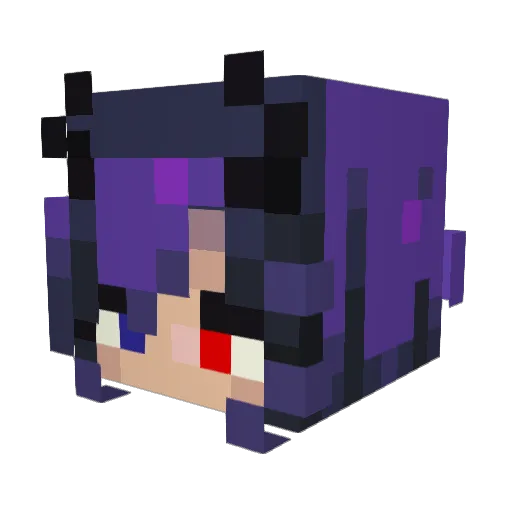 Ivis_gaming Minecraft avatar head, 3D render