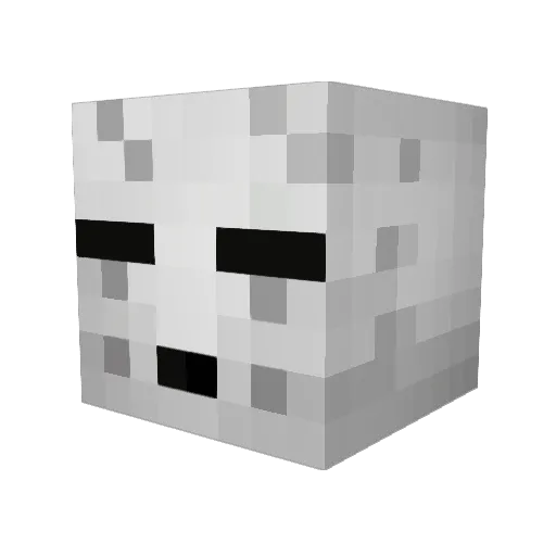 Ivitado Minecraft avatar head, 3D render