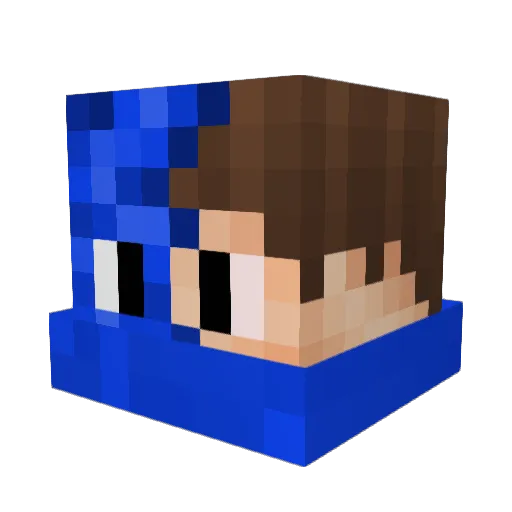 IvkeFTW Minecraft avatar head, 3D render