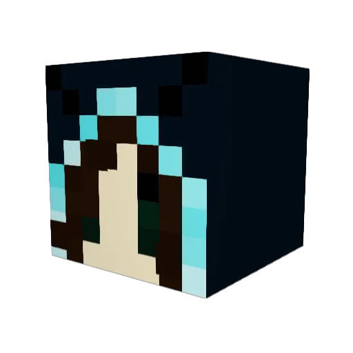 Ivmo121 Minecraft avatar head, 3D render