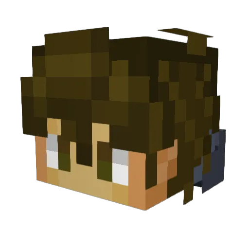 Ivo1901 Minecraft avatar head, 3D render