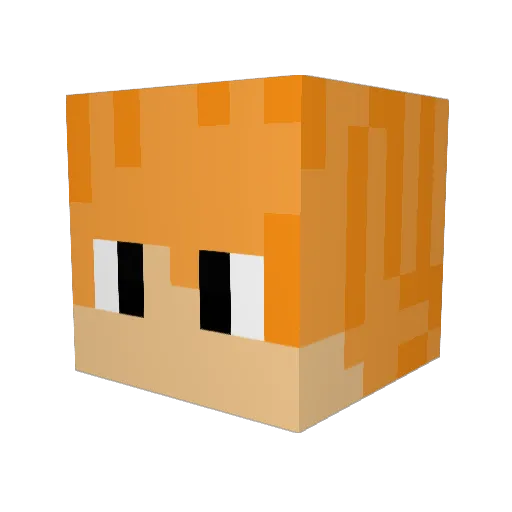 Ivo603 Minecraft avatar head, 3D render