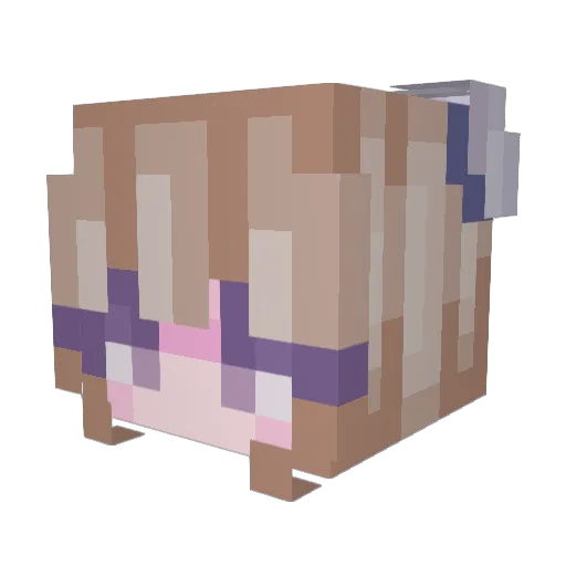 Ivoricy Minecraft avatar head, 3D render
