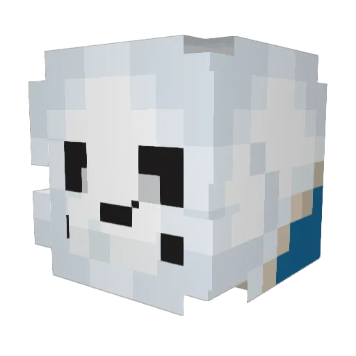 Ivormq Minecraft avatar head, 3D render
