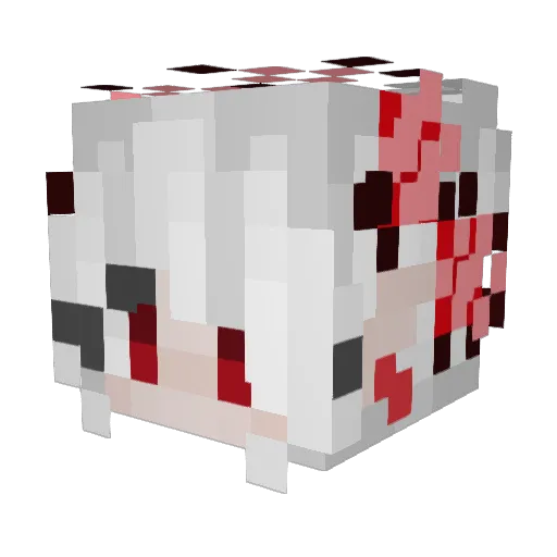 Ivorryy_ Minecraft avatar head, 3D render