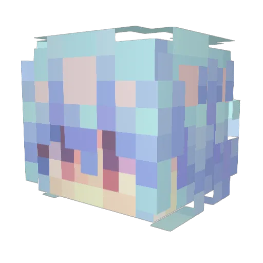 Ivory0203 Minecraft avatar head, 3D render