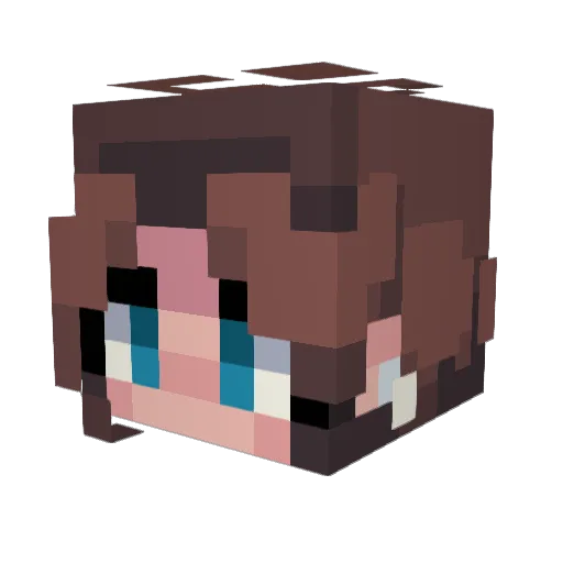 IvoryDove125 Minecraft avatar head, 3D render