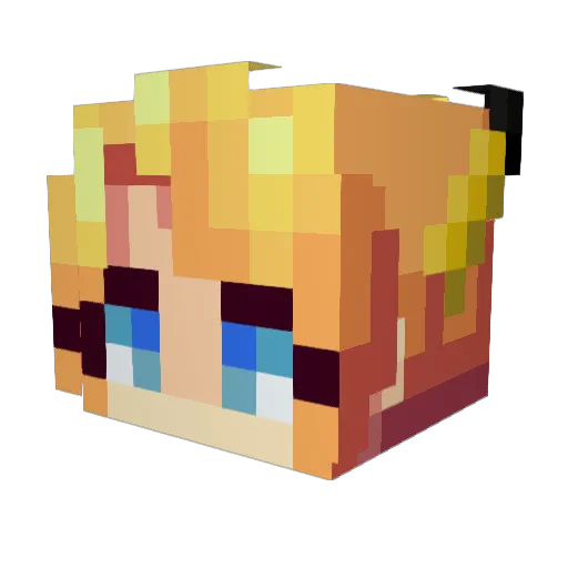 IvoryEmpathy Minecraft avatar head, 3D render