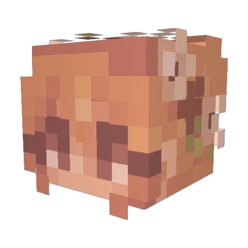 IvoryRose_js2008 Minecraft avatar head, 3D render