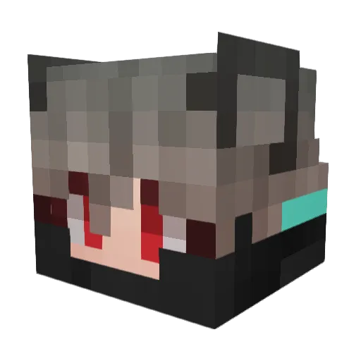 Ivra_elnub1 Minecraft avatar head, 3D render