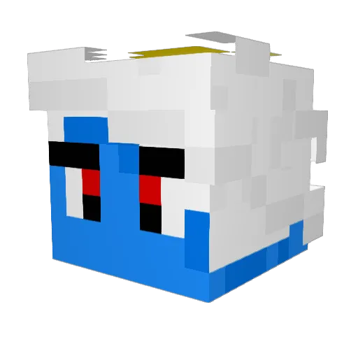Ivsey Minecraft avatar head, 3D render
