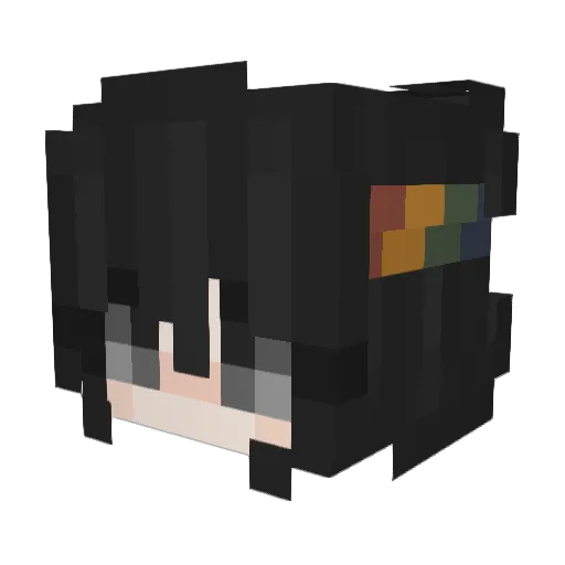 Ivvca Minecraft avatar head, 3D render
