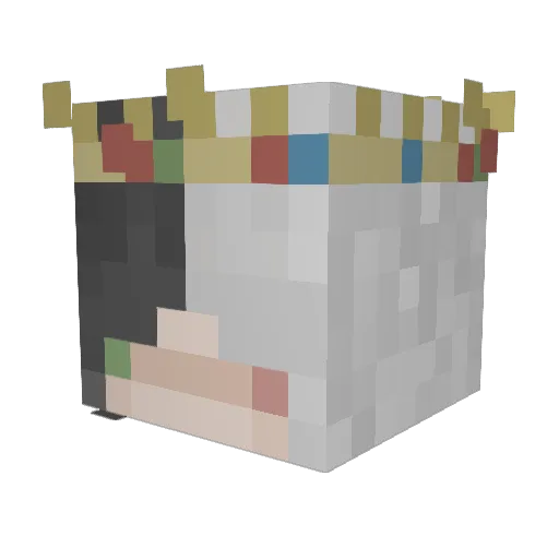 Ivy24 Minecraft avatar head, 3D render