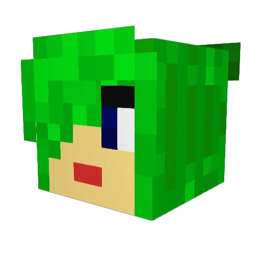 Ivy4life Minecraft avatar head, 3D render