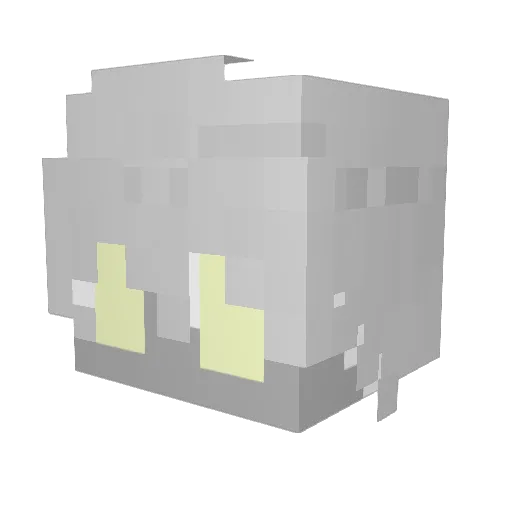 IvyCZ Minecraft avatar head, 3D render