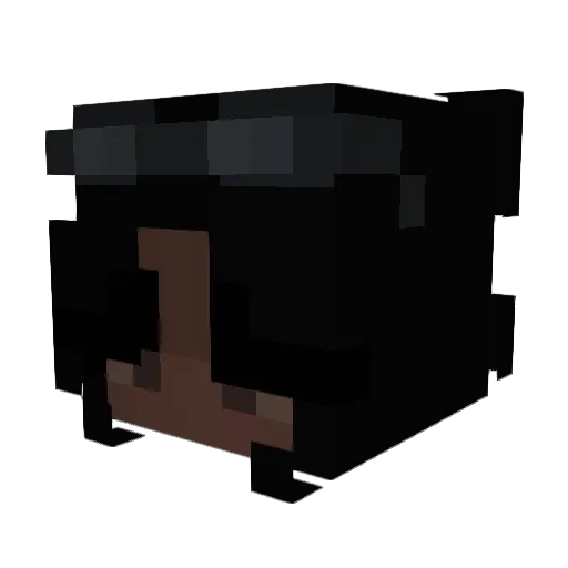 IvyEveScarlet Minecraft avatar head, 3D render