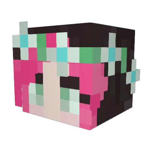 IvyHungrGamz Minecraft avatar head, 3D render