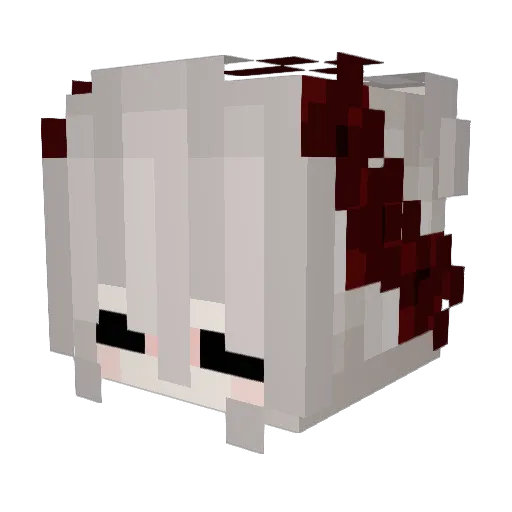 IvyJFF Minecraft avatar head, 3D render