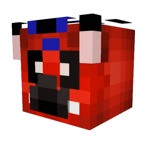 IvyJinx Minecraft avatar head, 3D render