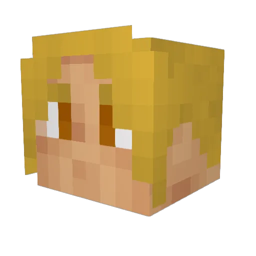 IvyJoG Minecraft avatar head, 3D render
