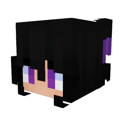 IvyMello Minecraft avatar head, 3D render