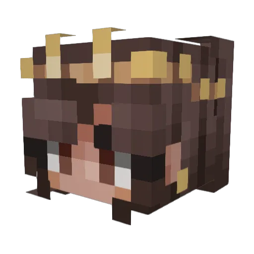 IvySkies Minecraft avatar head, 3D render