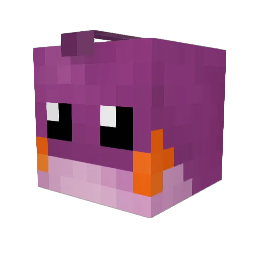IvySour Minecraft avatar head, 3D render