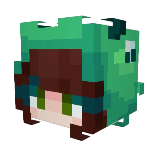 IvyThePickle Minecraft avatar head, 3D render