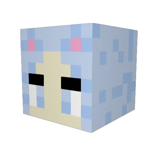 Ivyplays0 Minecraft avatar head, 3D render