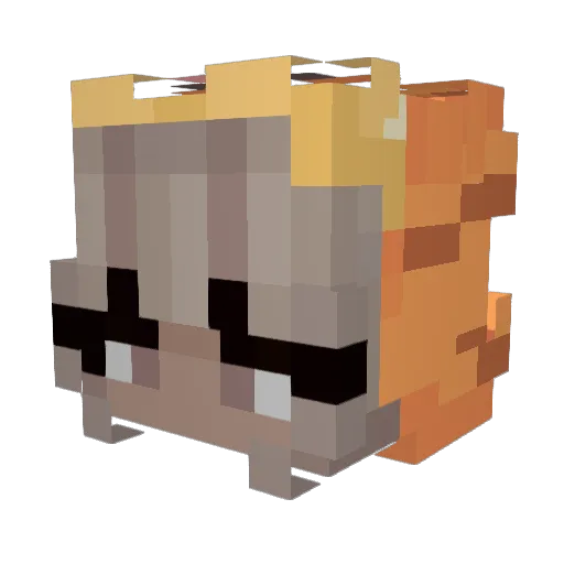 Ivyrose32 Minecraft avatar head, 3D render