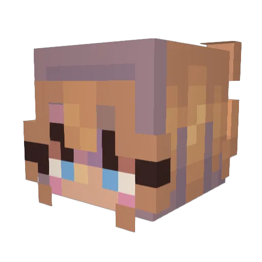 IvysVersion Minecraft avatar head, 3D render