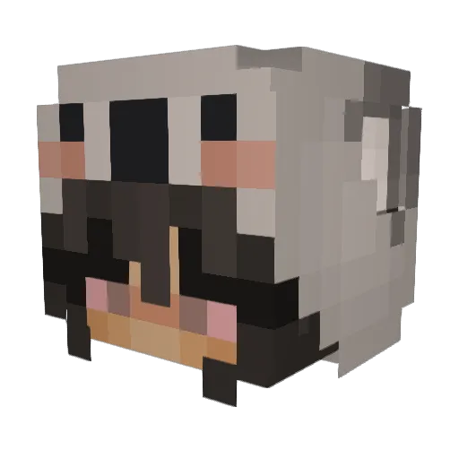 Ivysaur7 Minecraft avatar head, 3D render