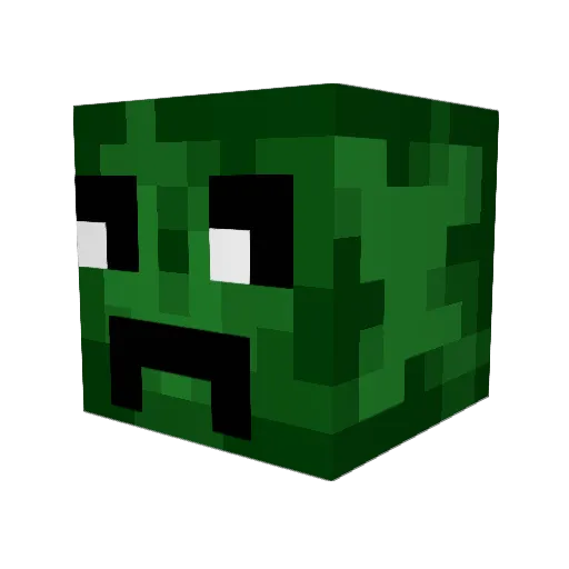 IvyxPoisons Minecraft avatar head, 3D render