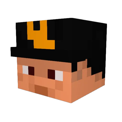 Iw4 Minecraft avatar head, 3D render