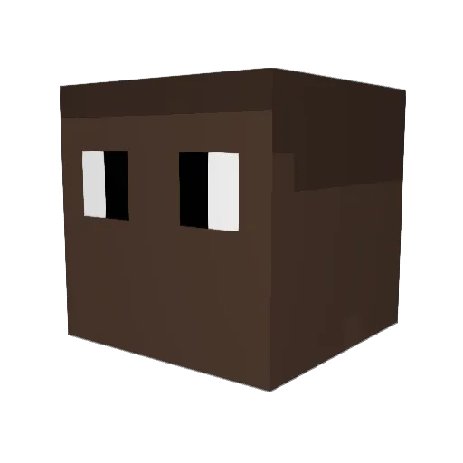 IwGlox Minecraft avatar head, 3D render