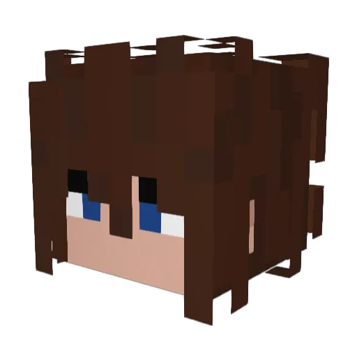 IwMax Minecraft avatar head, 3D render