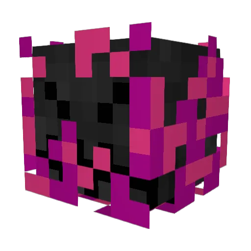 Iwahu Minecraft avatar head, 3D render