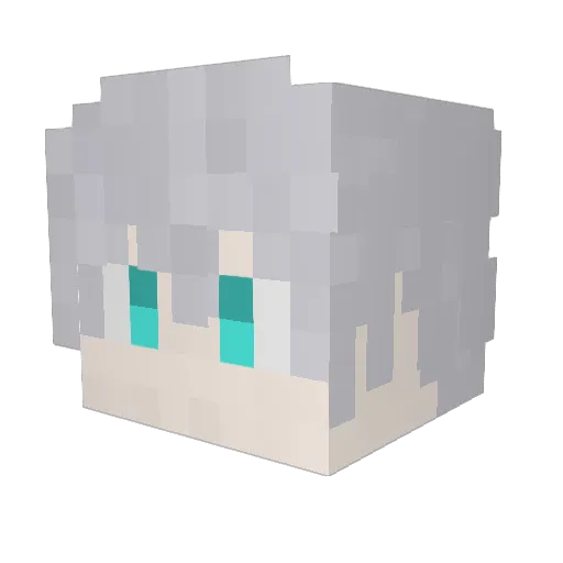 IwantSleep_ Minecraft avatar head, 3D render
