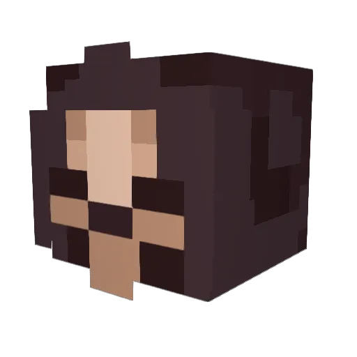 Iwantodi Minecraft avatar head, 3D render