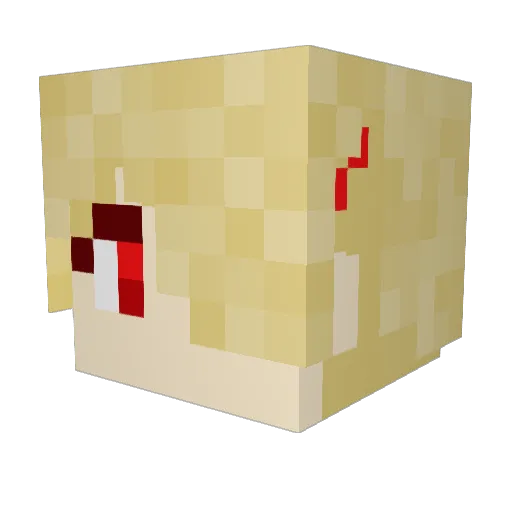 Iwasawa_Masami Minecraft avatar head, 3D render