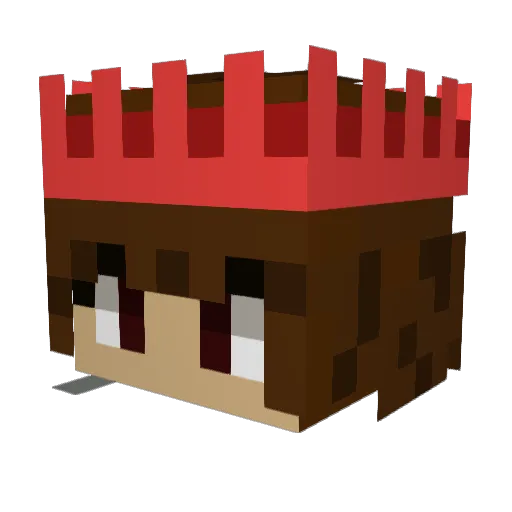 Iwasaya Minecraft avatar head, 3D render