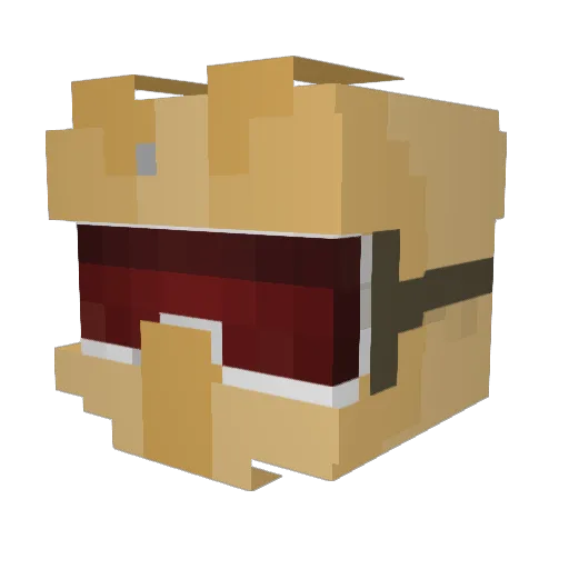IweFox Minecraft avatar head, 3D render