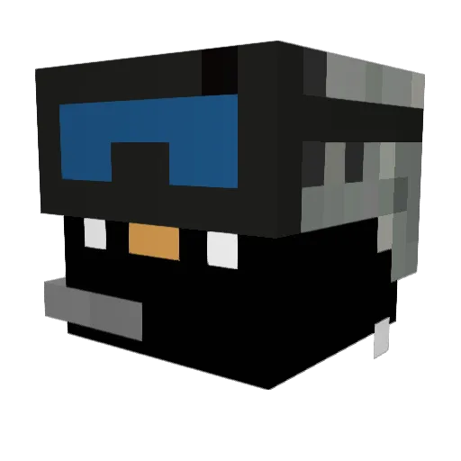 Iwillbeback2504 Minecraft avatar head, 3D render