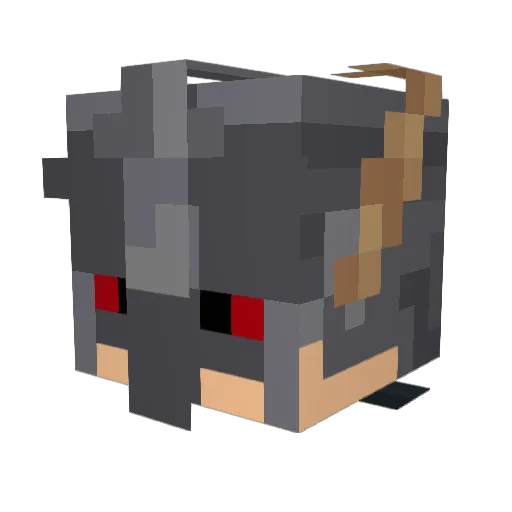 Iwillbekindtoyou Minecraft avatar head, 3D render
